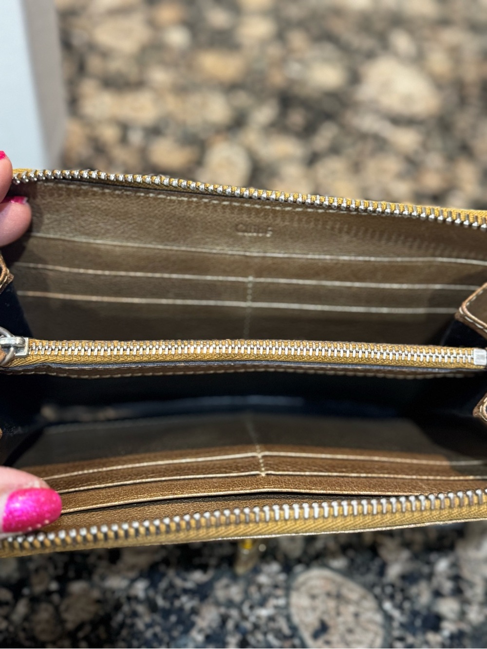 Chloe Paddington Long PORTEFEUIL Gold wallet - Picture 12 of 13
